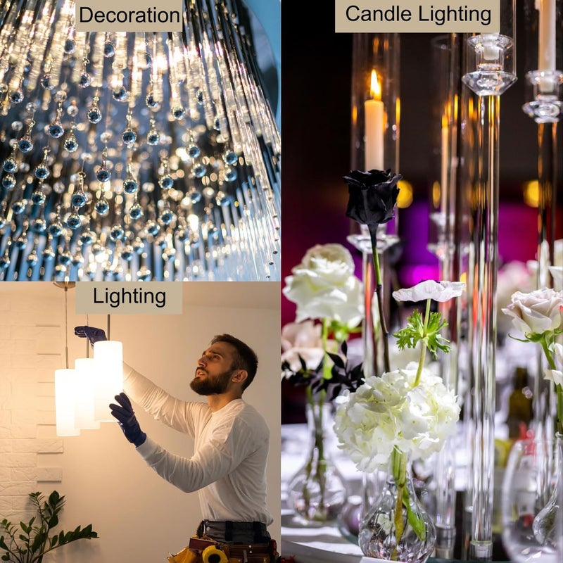 Rebower 14" Clear Plastic Rigid Pipe 42mm ID x 45mm OD (1.7" ID x 1.75" OD) Acrylic Round Polycarbonate Tubing, [for Plumbing, Hydraulics, Aquarium] - Image 4